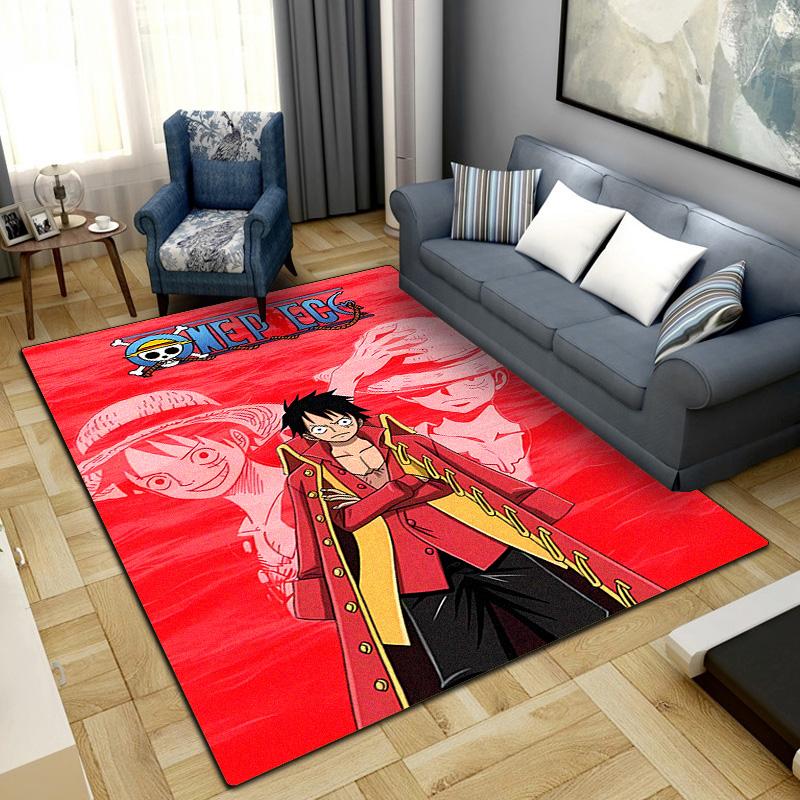 One Piece Anime Washable Non-Slip Rug Carpet Larget Floor Mat Bedroom Home Decor LXR151