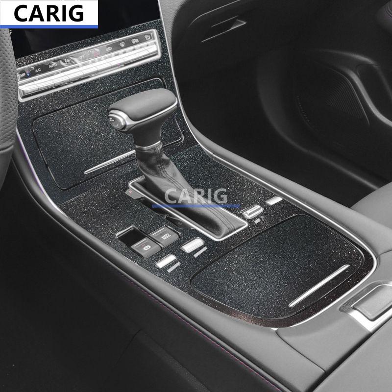 For GAC MOTOR TRUMPCHI GS4 PLUS Gear Panel Sticker Modified Carbon Fiber Interior Car Film Accessories Modification