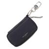 Pelle Morbida Мужской чехол для смарт-ключа на круглой молнии из натуральной кожи Barca, черный, PM-BA327-BK