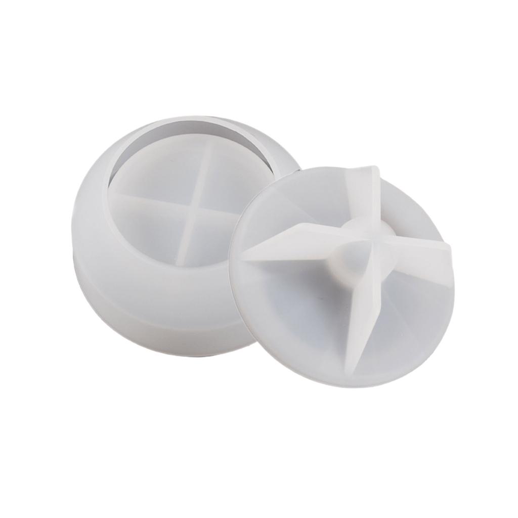 Форма из эпоксидной смолы, формы для шкатулки для украшений, круглые формы для контейнера для хранения, силиконовый материал, подарок для любителя DIY-поделок