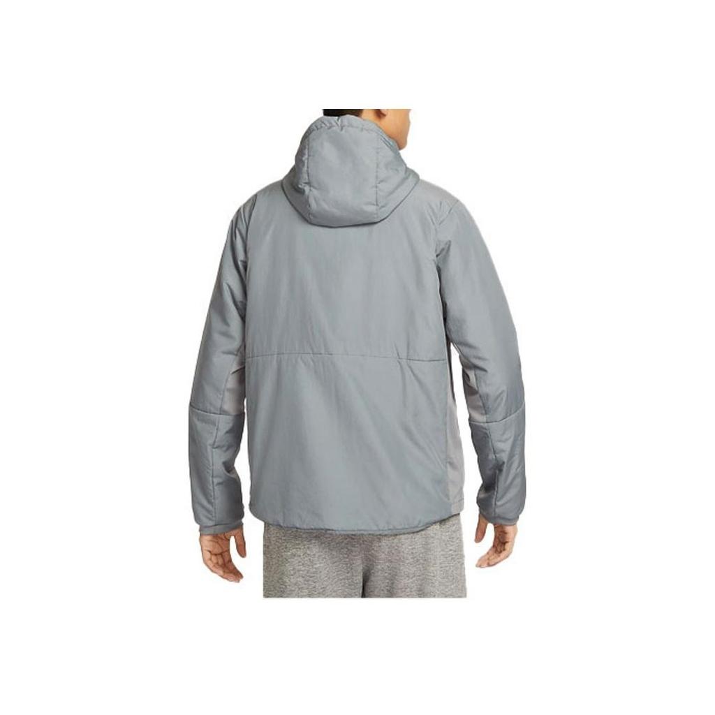 Nike Куртка мужская Unlimited Therma-FIT Solid Color Casual Running warm с капюшоном Smoke-Grey FB7545-084