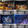 Christmas Night Snow Tapestry Bedroom Living Room Home Wall Decoration