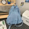 Denim Backpack Women's Large Capacity Lightweight Backpack for Men Student School Bag