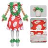 Kids Lilo & Stitch Lilo Cosplay Costume, Red Hawaiian Dress with Green Leaf Accessories for Halloween & Parties