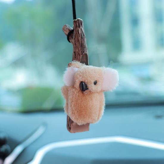 Подвесное украшение для автомобиля, коала, черепаха, панда, объятия, пень, подвеска, зеркало заднего вида, декор для воздуховода, милые аксессуары для салона автомобиля