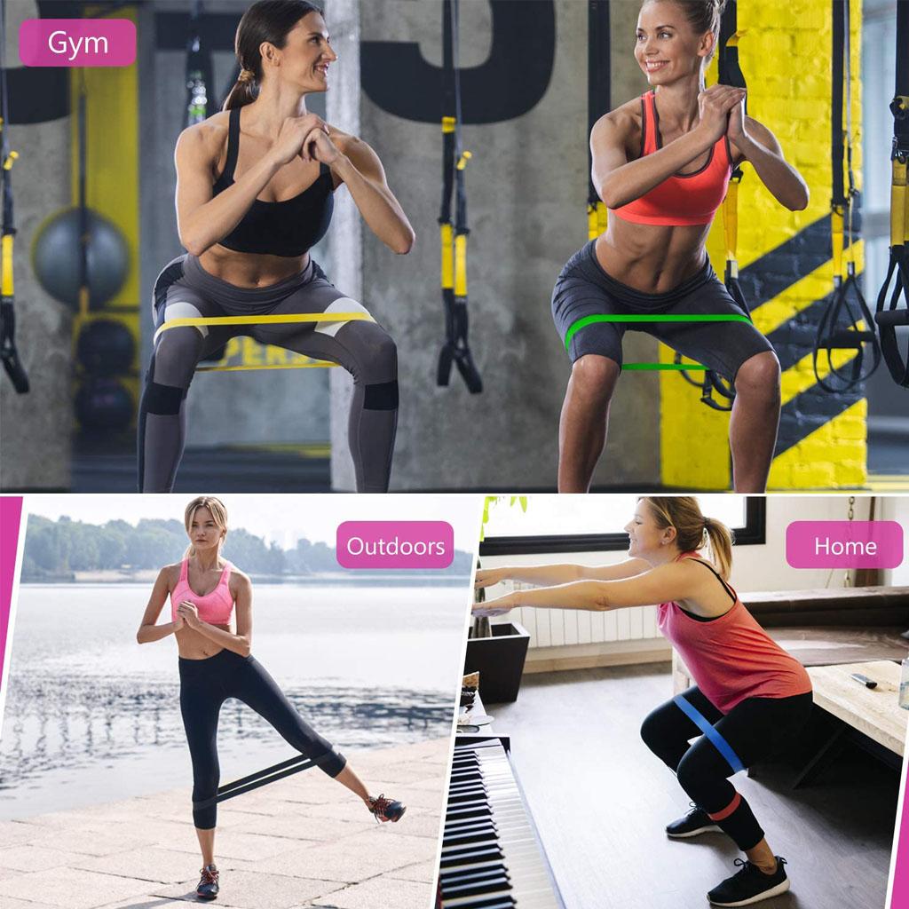 Тренировочные ленты сопротивления Йога Тренажерный зал Фитнес Резинка Подтягивание Помощь Резиновая лента Кроссфит Упражнение Домашние Тренировки Оборудование