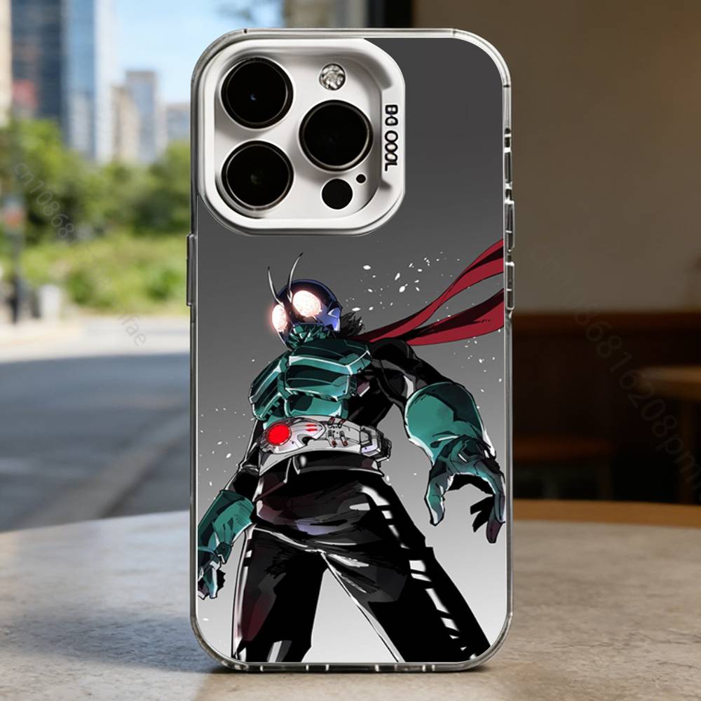 Чехол Kamen R-Rider для iPhone 16 15 14 13 12 11 Pro Max Plus Air 16E X XR XS Max Жесткий противоударный бампер