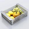 Сливная корзина из нержавеющей стали для кухонной мойки, телескопическая сушилка с нескользящей опорой, держатель для хранения посуды