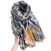 Autumn And Winter Ladies Cute Animals Cat Big Shawl Imitation Cashmere Thickened Warm Versatile Scarf To Keep Out The Cold