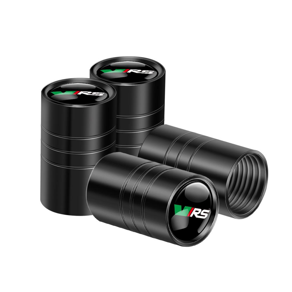 2026 Hot For SKODA 4pcs Metal Car Wheel Tire Valve Caps Stem Case Covers Accessories For Skoda S Kodiaq Octavia A5 2 3 Yeti Karo