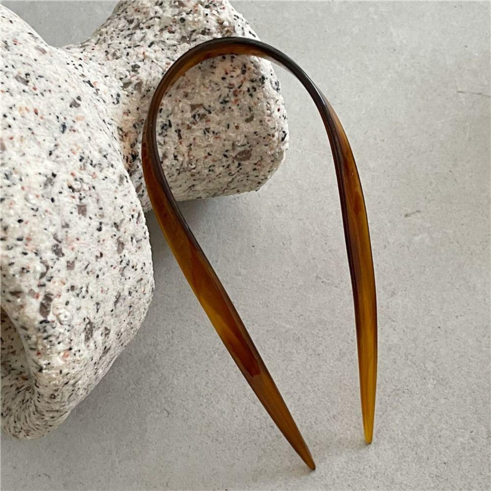 Design Tool Headdress U Shape Hairpin Acetic Acid Hair Stick Women Hair Accessories Chinese Hairpin