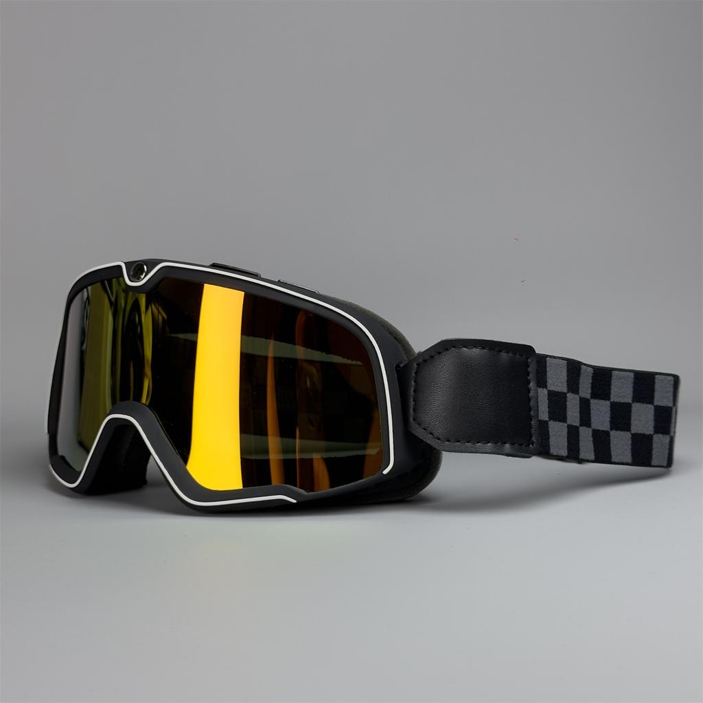 Ретро очки для езды на мотоцикле Cafe Racing Motorcycle MX ATV Classic Ветрозащитные очки Солнцезащитные очки для бездорожья Очки для катания на лыжах Уличные очки унисекс