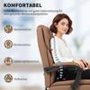Office Chair with Cat Paw Leather Upholstery, Footrest, Height-Adjustable, Rollable, Brown