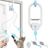 Remote control electric cat toy door clip yo-yo up and down retractable mouse elastic rope