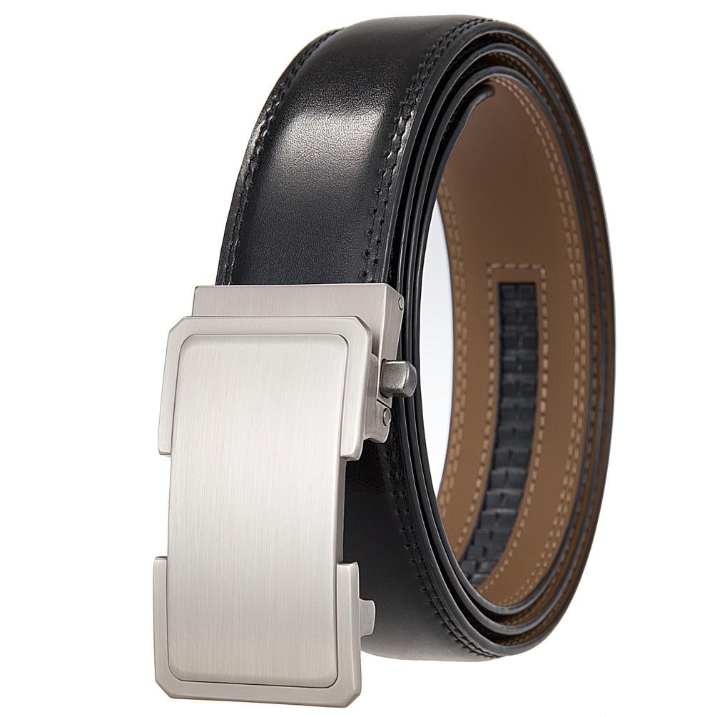 Ремень, двухслойный кожаный ремень, автоматическая пряжка Ly36-25568-1