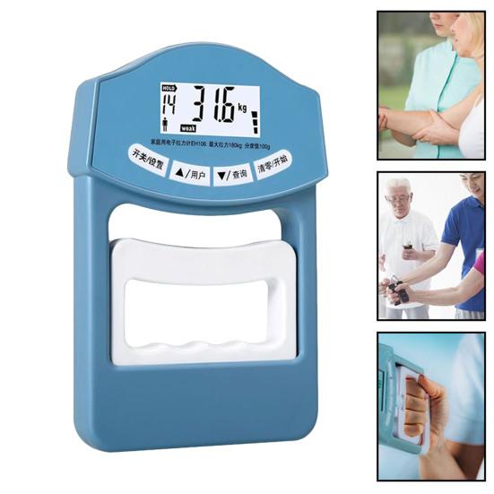 Электрический тестер силы захвата светодиодный динамометр регулируемый дисплей рукоятка 396 фунтов/180 кг измеритель захвата