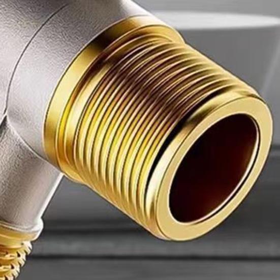 Большой расход воды запорный клапан с ручкой G1/2-дюймовый латунный впускной шаровой кран для подключения горячей и холодной воды регулятор давления воды