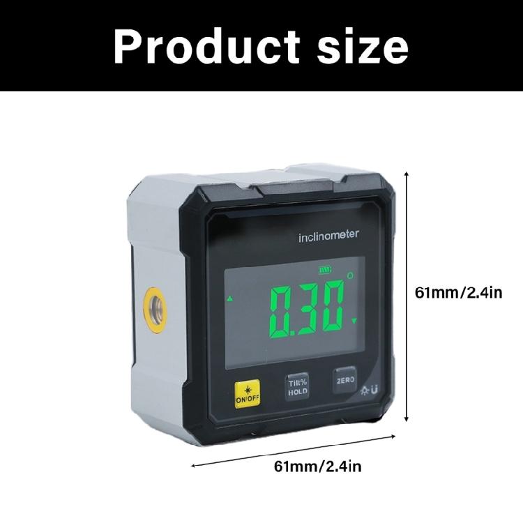 Магнитный инклинометр с разрешением 0,1° и портативным размером Цифровые угломеры для строительных проектов