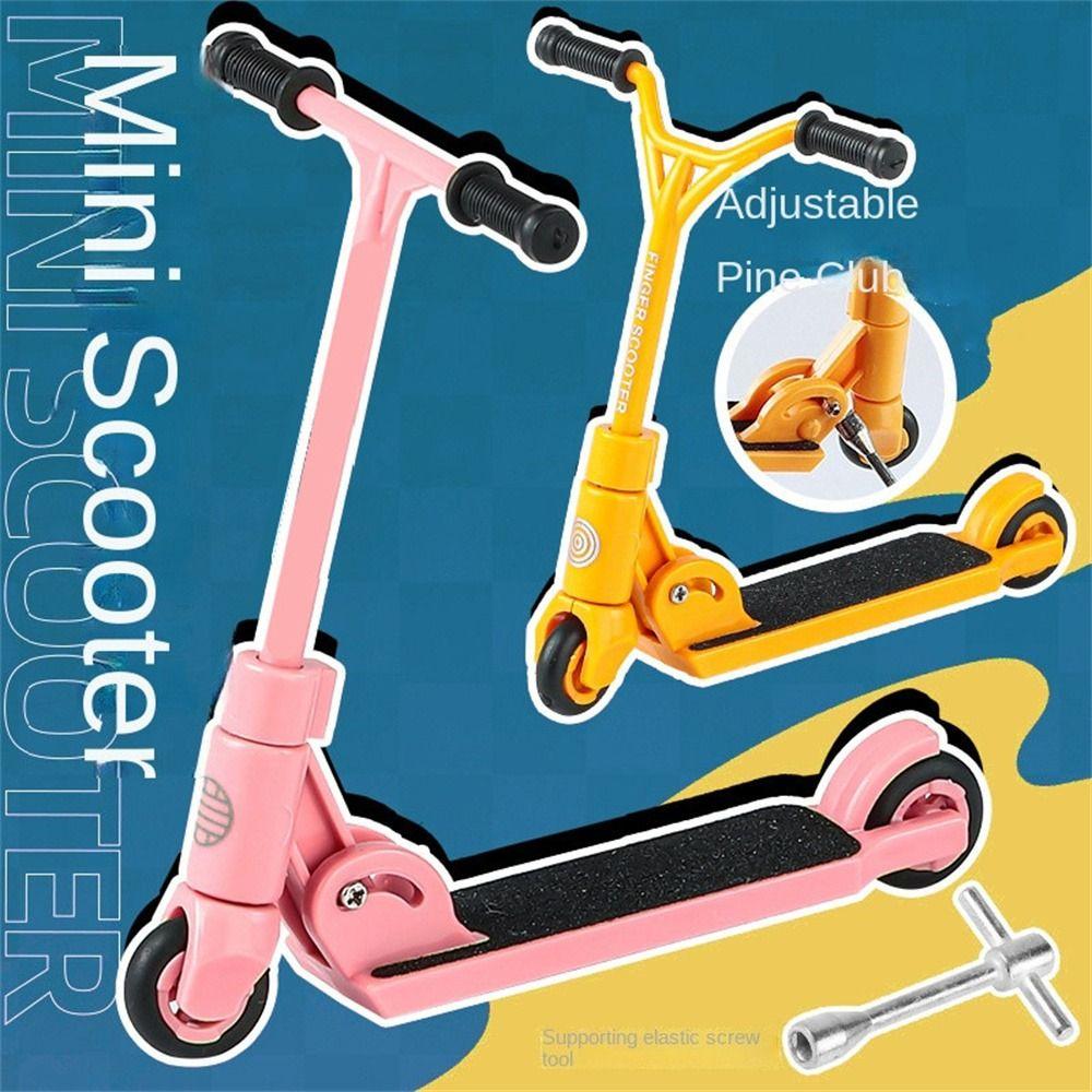 Foldable Finger Scooter Simulation Finger Skateboards Sports Toy Mini Scooter  Children Toy