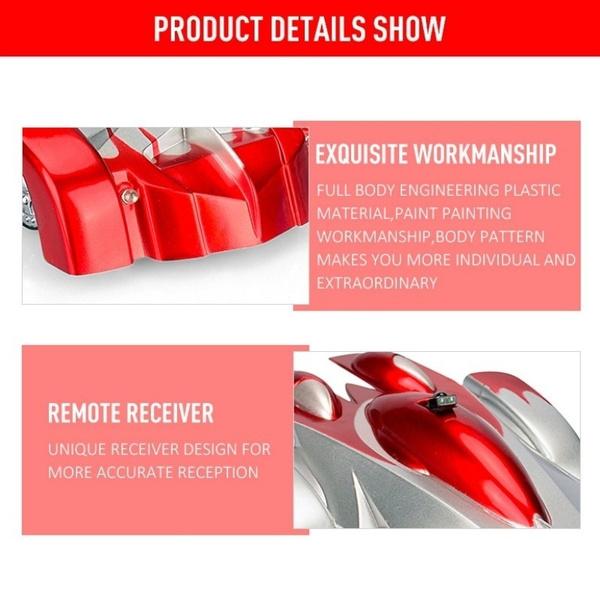 Машинка с дистанционным управлением, игрушечная настенная альпинистская машинка со светодиодными фонарями, вращающаяся на 360 градусов, антигравитационная машина, настенная машинка для детей