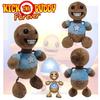 Мягкая игрушка Kick The Buddy, Кристально-мягкий мех, Коричневый, Высота 30 см, Наполнитель из ПП хлопка