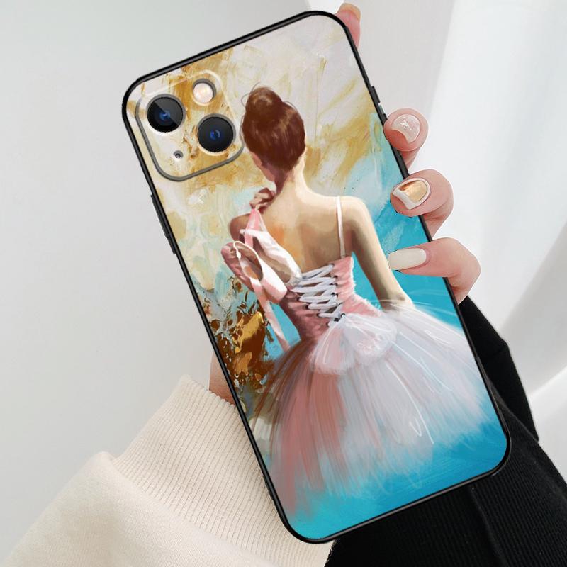 Чехол для телефона Балерина Балетный Танец Девочка Для iPhone 17 Pro Max 15 14 13 11 12 16 Pro Max mini 15 16 Plus 16e 17 Air Cover