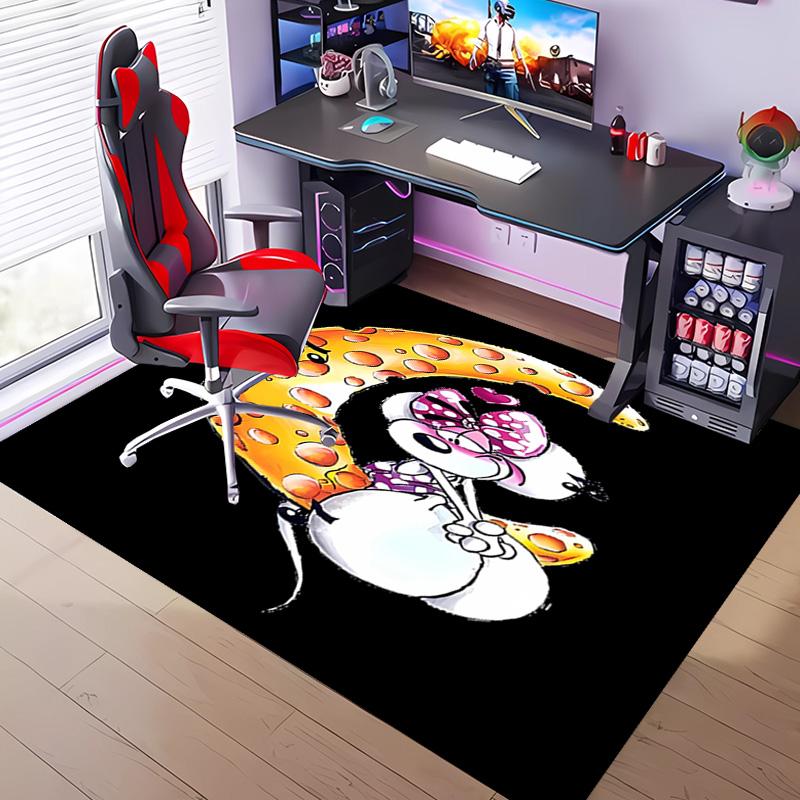1pc Cartoon Diddl Diddlina Entrance Mat, Non-Slip Mat Area Rug,Room Decor, Outdoor Decor, Kitchen Rug,Doormat - Machine Washable, Easy to Clean
