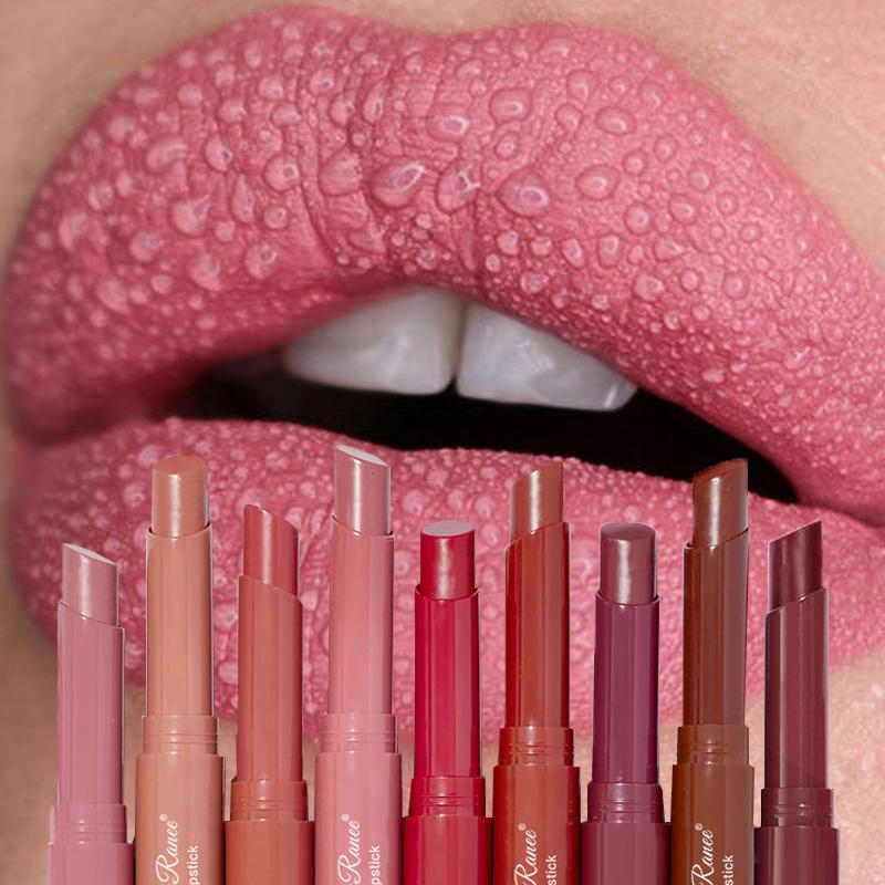 Nude Matte Lipstick Waterproof Nude Pink Lip Sticks Not Fading Sexy Red Velvet Lipsticks for Women Make Up Lasting Lip Cosmetics