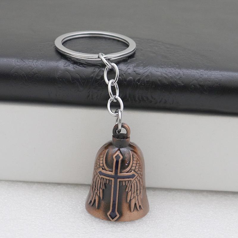 Ретро Металлический Брелок для Ключей с Подвеской-Колокольчиком - Украшение для Автомобиля и Сумки
