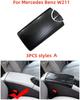 2025 Hot Racing Grills Carbon fiber Car Center Console Lid panel Armrest Box Trim Protective Cover Stickers For Mercedes Benz E