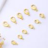 Color-Retaining 18K14K Gold-Filled Lobster Clasp Ornament, Real Gold Bracelet Necklace Clasp, Ending Spring Buckle, Diy Accessories B98