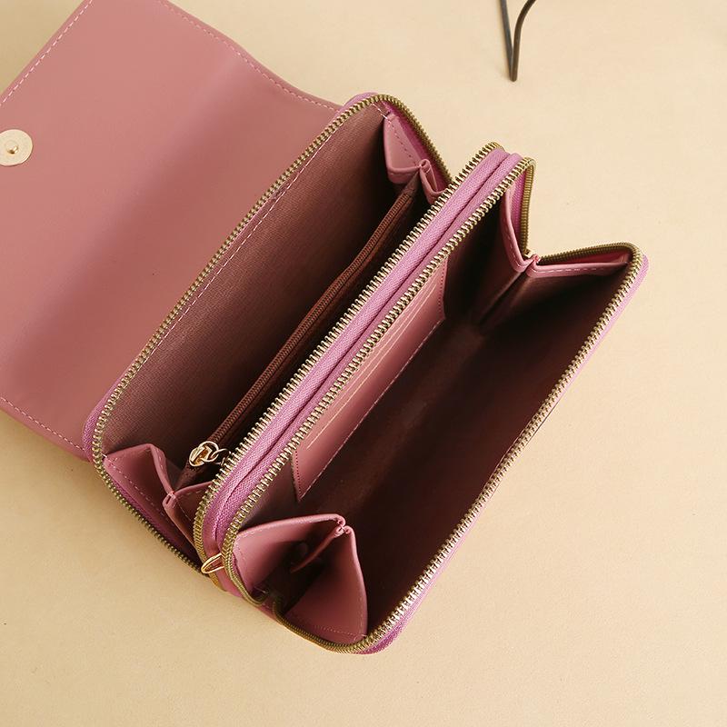 Городская минималистичная женская сумка-кошелек через плечо с отделениями для карт и отделением для телефона