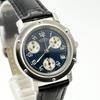 Used Hermes Clipper CL1.310 Navy Chronograph New Strap New Battery Ladies Watch 802