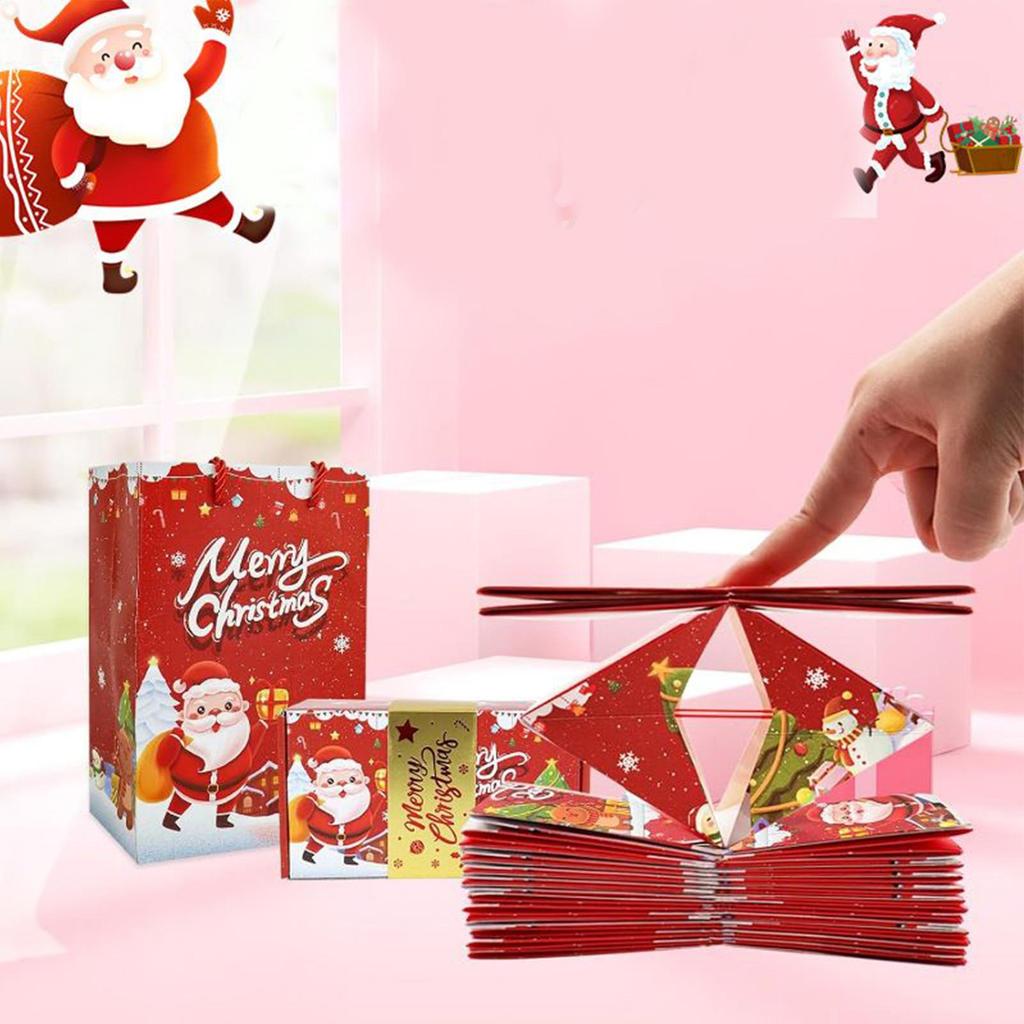 Folding Bouncing Envelope Box Christmas cash Money pop-out surprise gift boxes DIY unique Red Envelope Gift Boxes