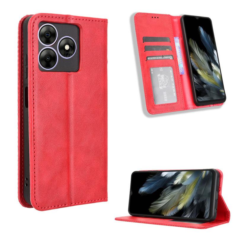 Кожаный флип-чехол для Blackview Wave 8 / Wave 8C PU Case [Flip Vintage Leather] Ударопрочный прочный ретро-чехол для телефона