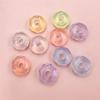 Home Party Supplies Transparent Cut Bead DIY Handmade Materials 15.5mm*7.5mm 10pcs Acrylic for Bracelet Jewelry Marking DIY Material Charms Big Hole