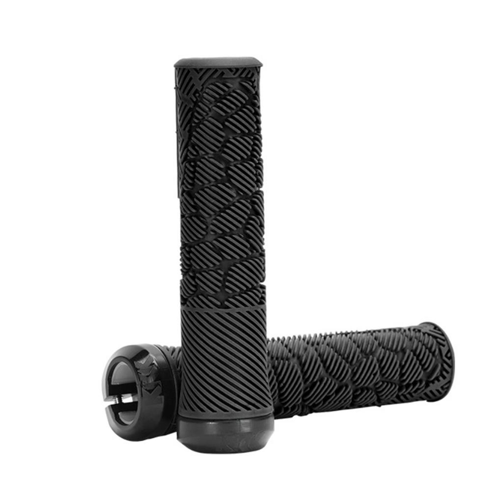 Bike Handlebar Grips Single Lock Non Slip Fits 22.2mm Handle for Mountain Commuter Folding Bikes Black