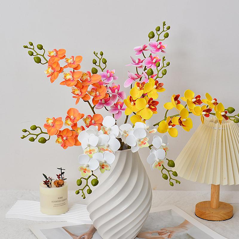 Artificial Phalaenopsis Fake Flower Branches Home Decoration Wedding Floral Materials Banquet Event Props