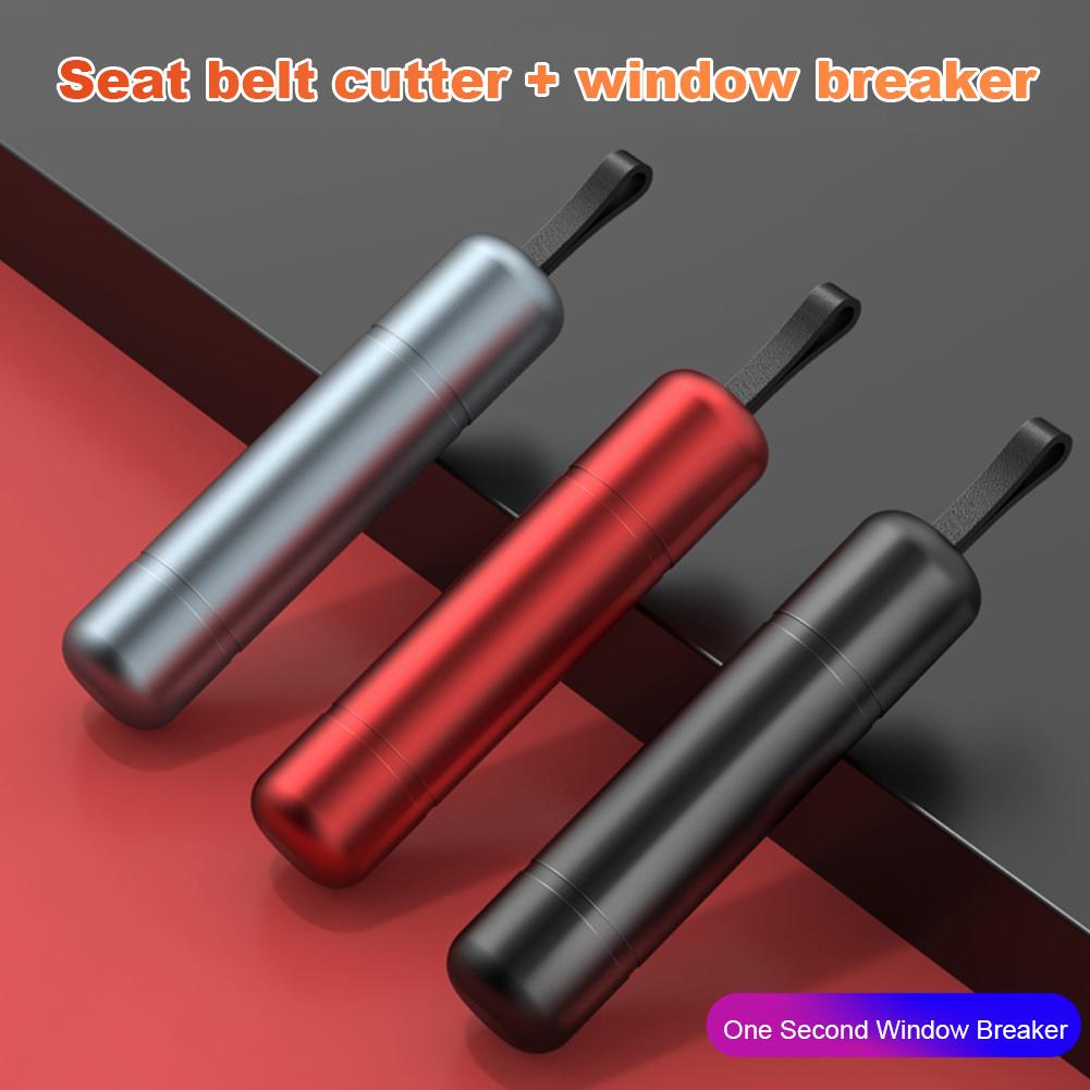Car Safety Hammer Auto Emergency Glass Window Breaker Seat Belt Cutter Aluminum Alloy Life-Saving Car Emergency Escape Hammer