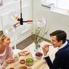 Подвесной светильник Cerdeco с достоинством сочится из патрона, свисающего с потолочного крепления, сертифицированного PSE, для кафе в западном стиле, совместимый со светодиодным освещением для подвешивания к потолку PDT30