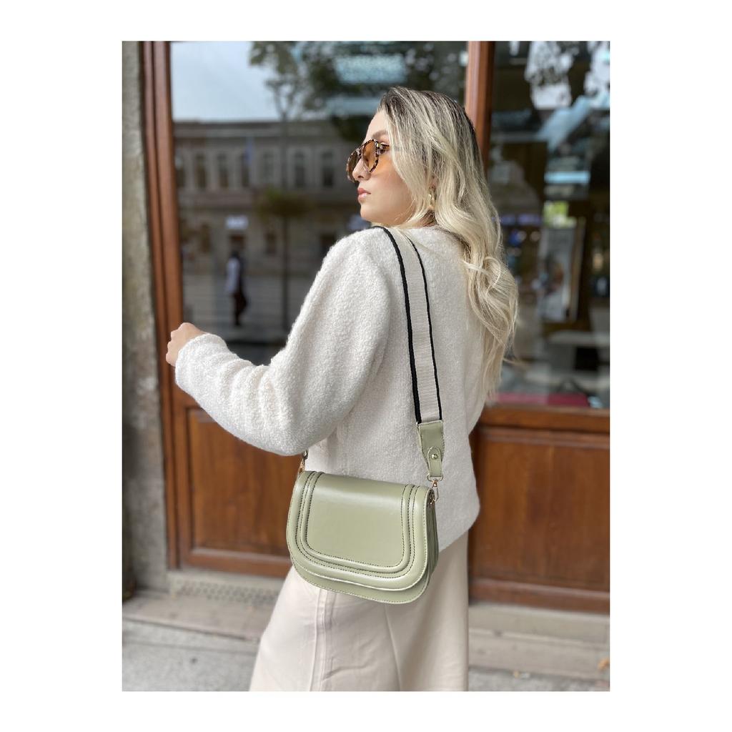 Women's Black Thick Crossbody Bag