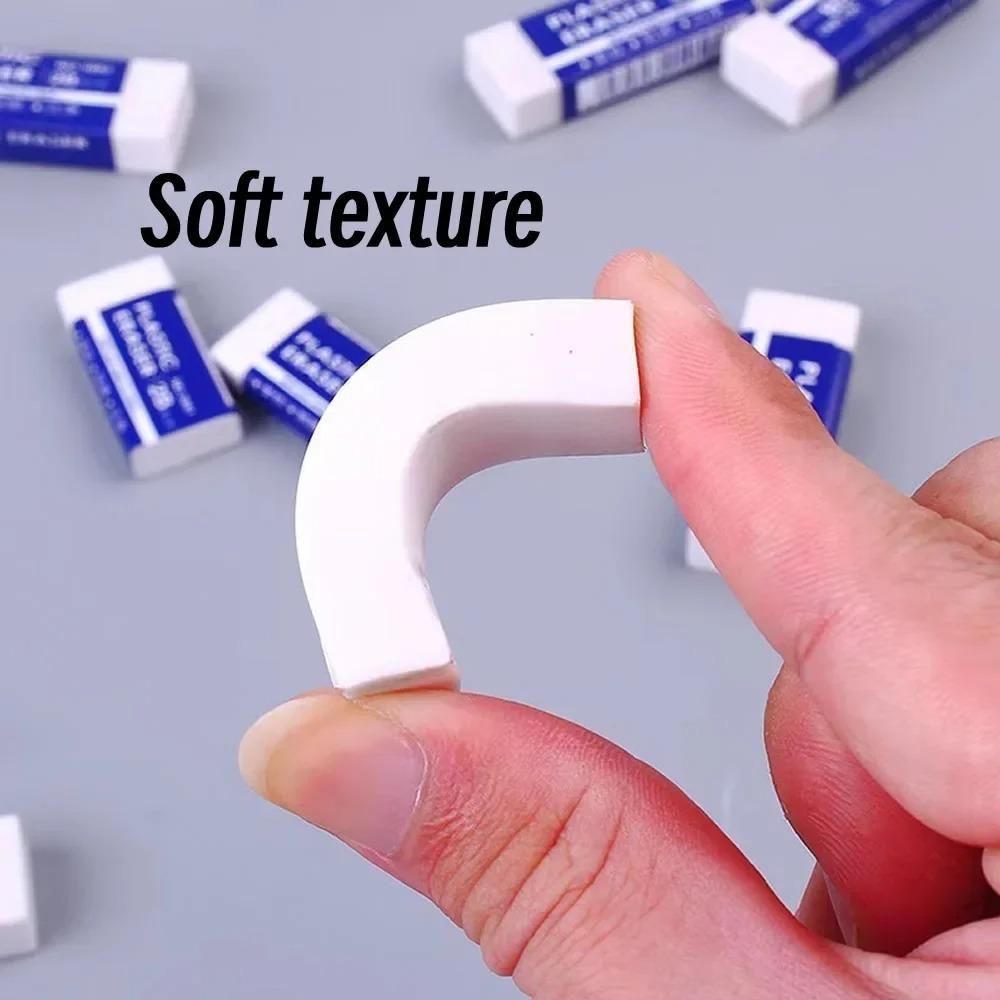 5pcs 2B Eraser Clean and Mess Free Student Exam Office Sketch Soft Eraser for Kids Correction Supplies Pencil Rubber