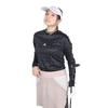 Женская гольф-рубашка Adidas Golf с монограммой, воротником-стойкой и длинным рукавом, Углеродное волокно