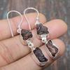 Lovely Pink Tourmaline Rough Gemstone Handmade Jewelry Solid 925 Sterling Silver Earring