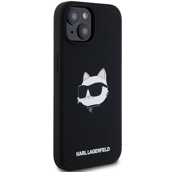 Etui Karl Lagerfeld Silicone Choupette Head Magsafe Na Iphone 15 / 14 / 13 - Czarne