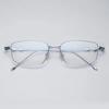 Neutral Square Irregular Anti Blue Light Glasses Trendy Small Frame Clear Optical Glasses Transparent Lens Spectacle
