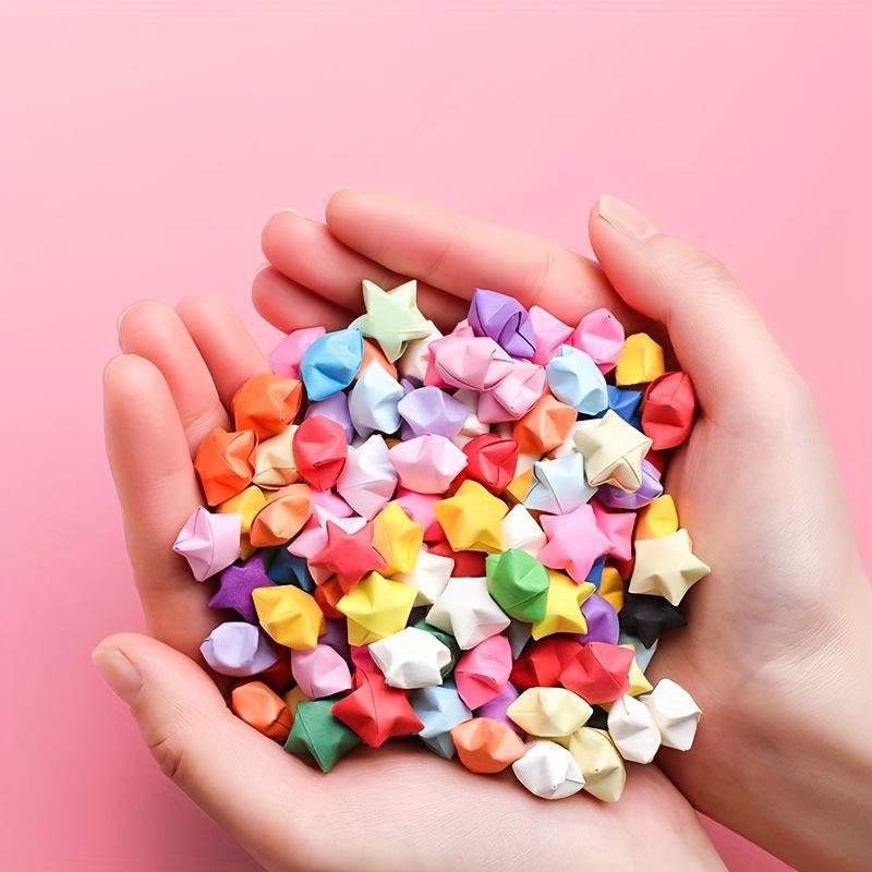 Pack of 1030 Sheets of Star Origami for Handmade DIY Lucky Star Origami, Perfect for Creative Handicraft Color Decoration And Bedroom Decor.