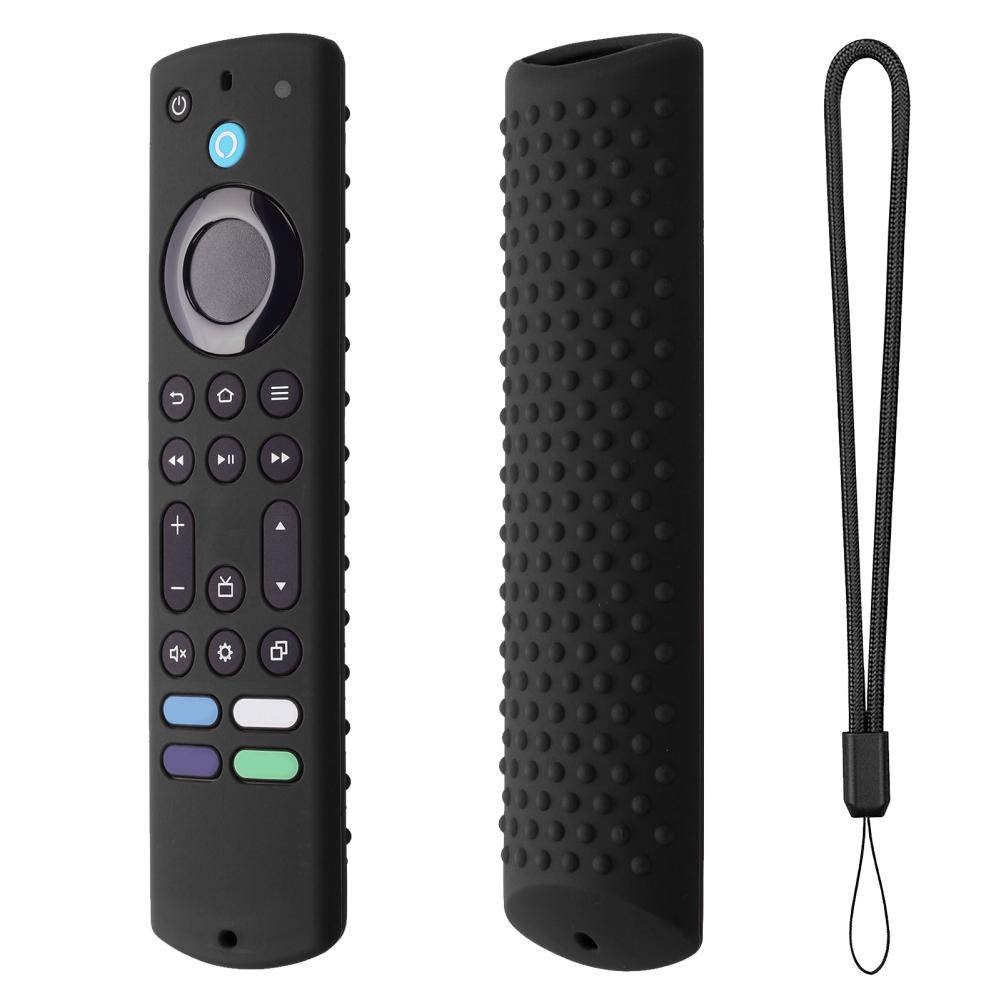 Silicone Remote Protective Case Glow In Dark Replacement Controller Sleeve With Lanyard For New Amazon Fire TV Stick 4K Max 2024