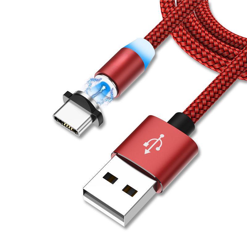 Магнитный зарядный кабель Магнитный кабель для передачи данных 3-в-1, канатная дорога для зарядки с одним-трем сопротивлением