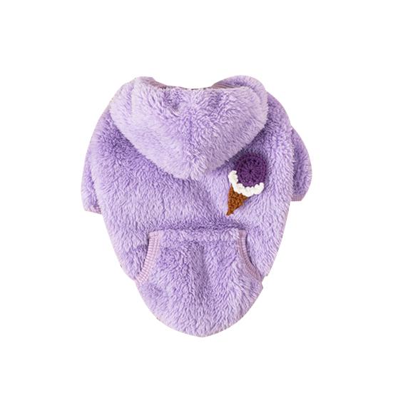 Куртка для домашних животных с капюшоном, термомультфильм, декор для мороженого, куртка для собак, одежда